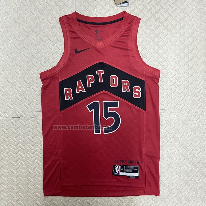Camiseta Toronto Raptors Vince Carter #15 Icon 2022-23 Rojo